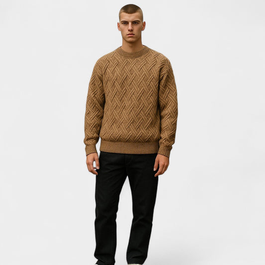 Old Monarchy | Men’s Knit Crew Neck Sweater – Timeless Warmth, Effortless Style