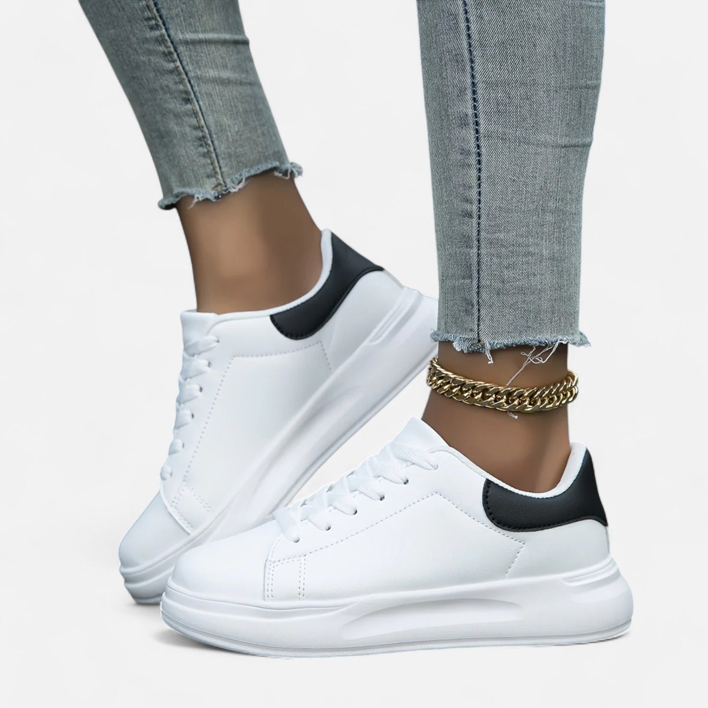 Old Monarchy | Women’s Heritage White Leather Sneakers
