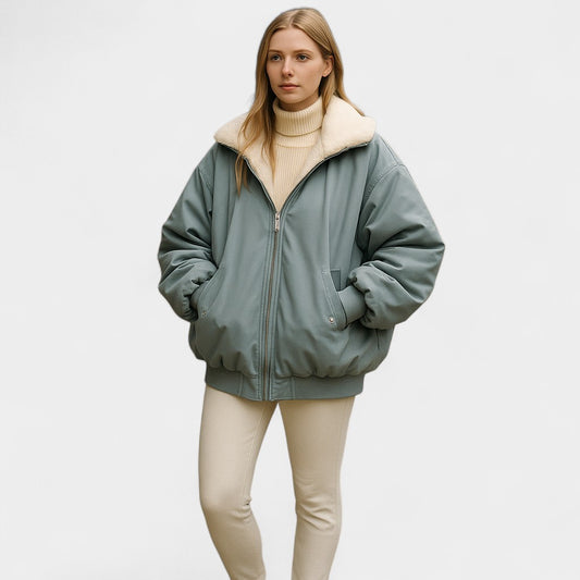 Old Monarchy | Women’s Fleece Hooded Jacket – Cozy Warmth, Effortless Style