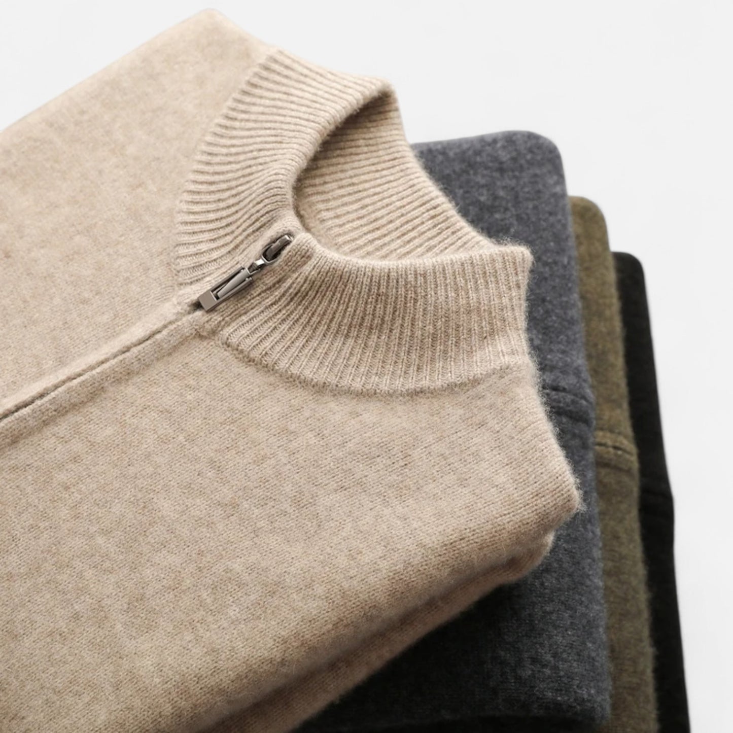 Old Monarchy | Men’s Merino Wool Mock Neck Sweater
