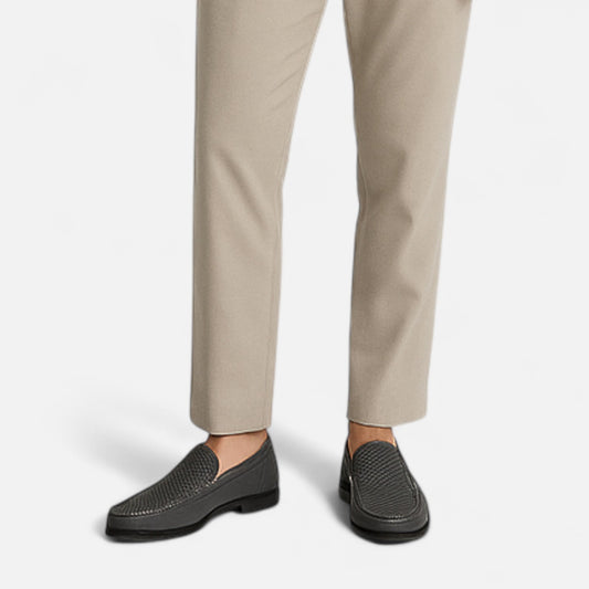 Old Monarchy | Men’s Leather Slip-On Loafers – Elegant Formal Shoes for Office & Wedding