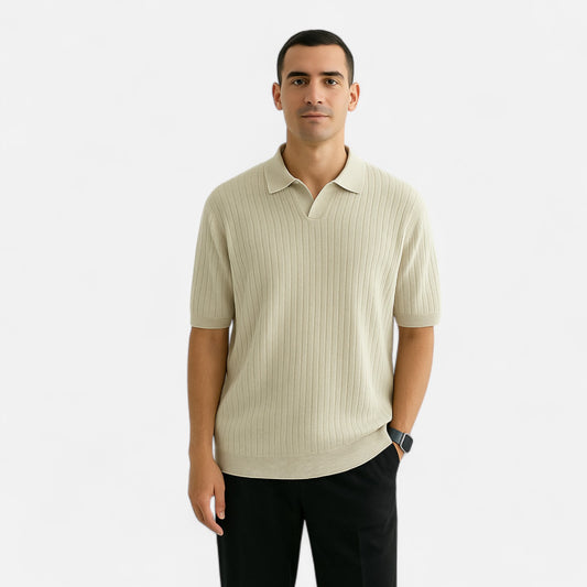 Old Monarchy | Men’s Silk Polo Shirt – Breathable Short Sleeve for Summer Elegance