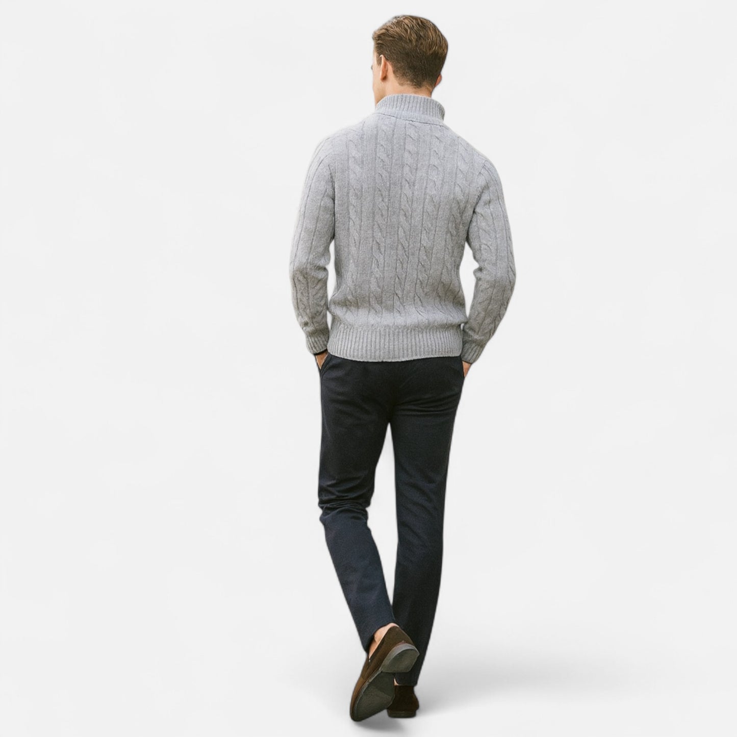 Old Monarchy | Men’s Merino Half Zip Sweater