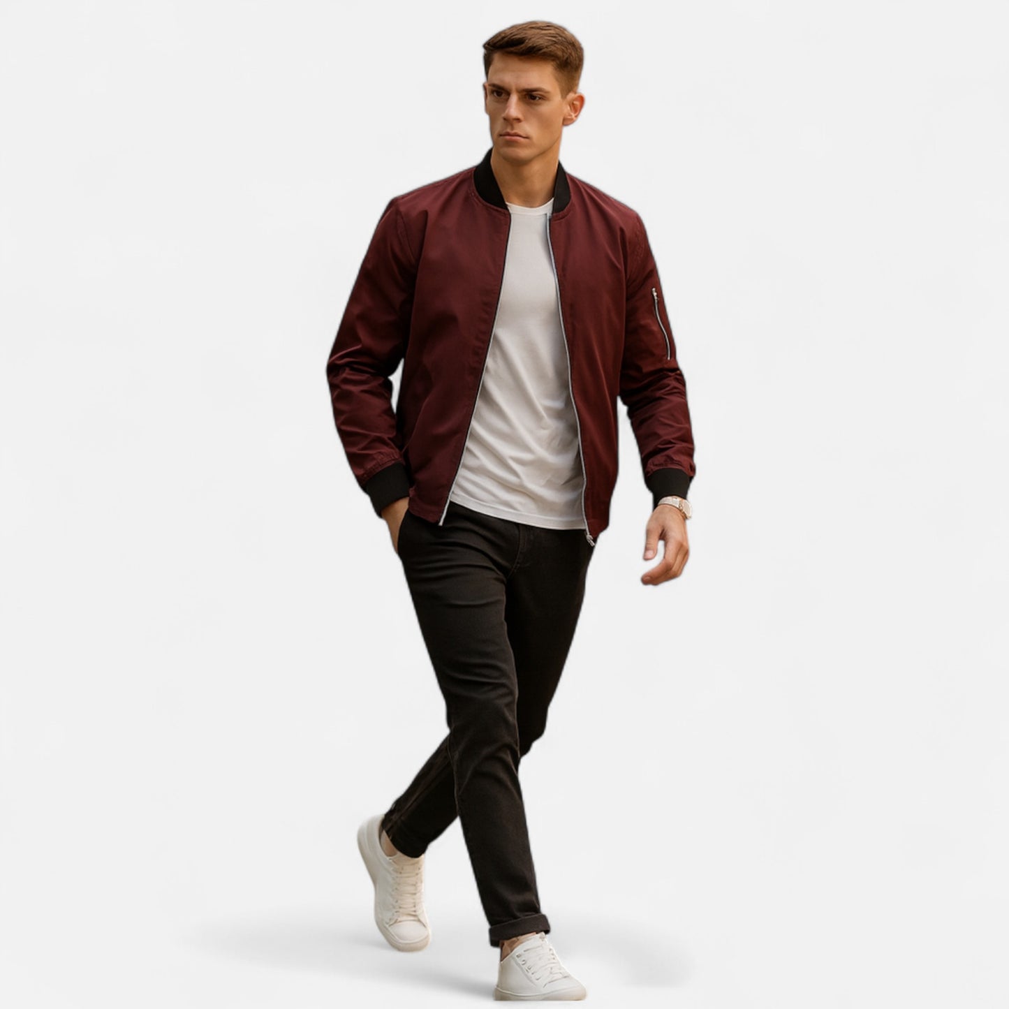 Old Monarchy | Men’s Classic Lightweight Bomber Jacket