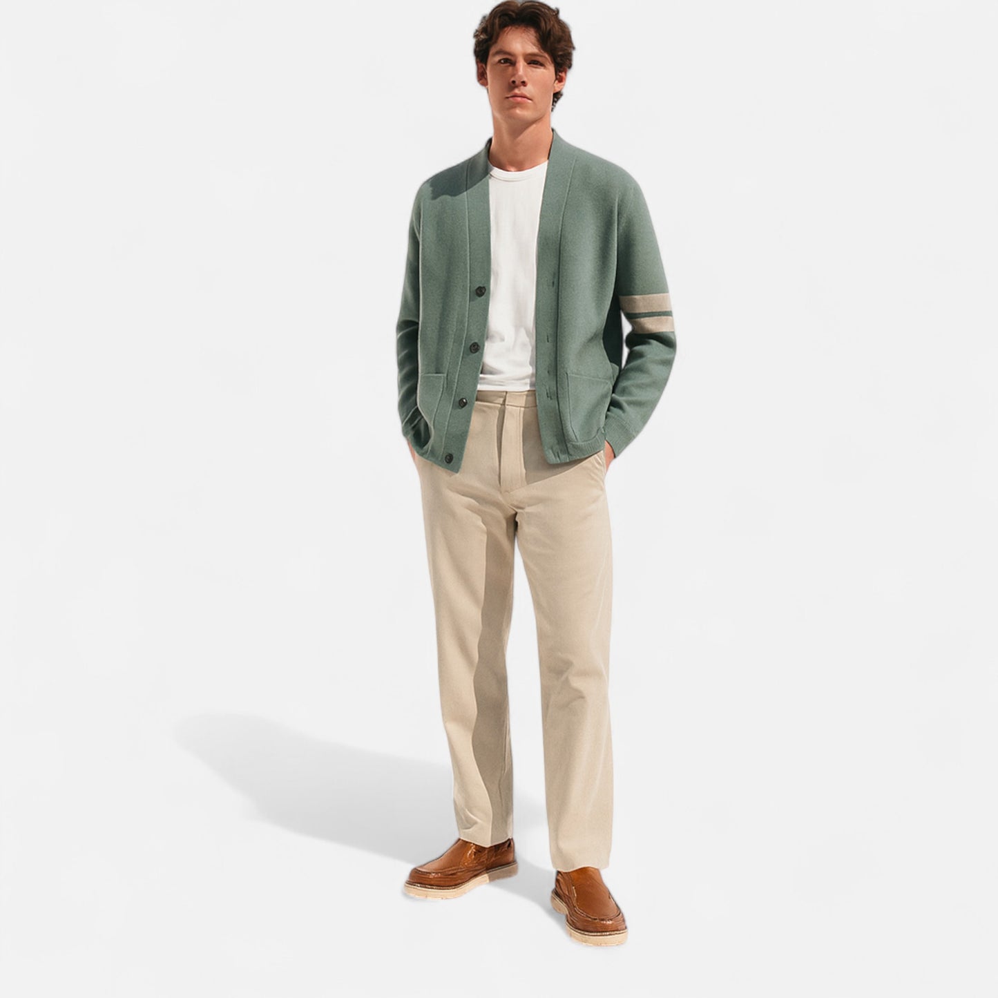 Old Monarchy | Men’s Merino Wool Cardigan