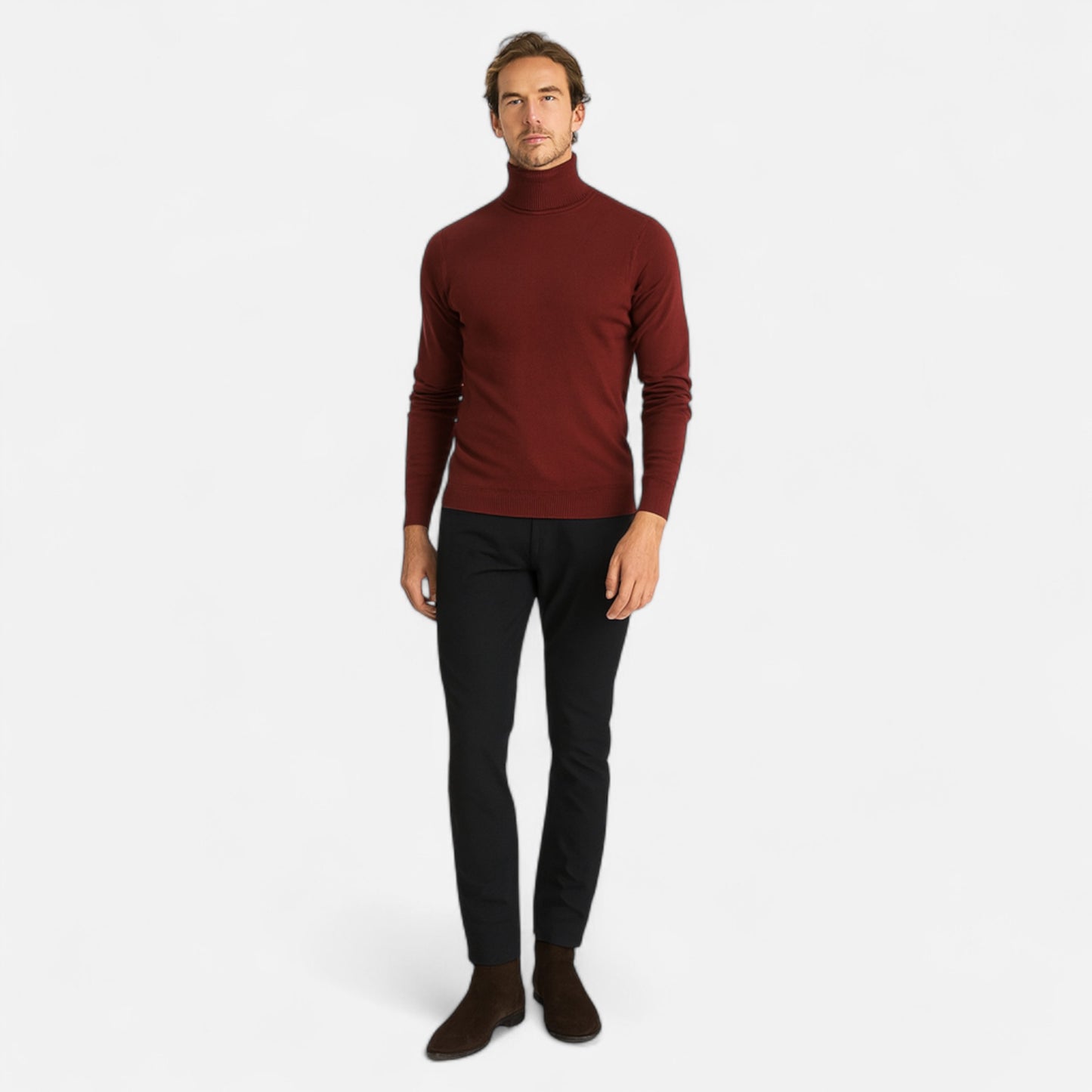 Old Monarchy | Men’s Classic Cotton Turtleneck