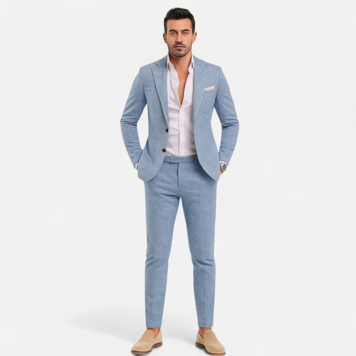 Old Monarchy | Men’s Linen Suit – Modern Elegance, Refined Lightweight Style