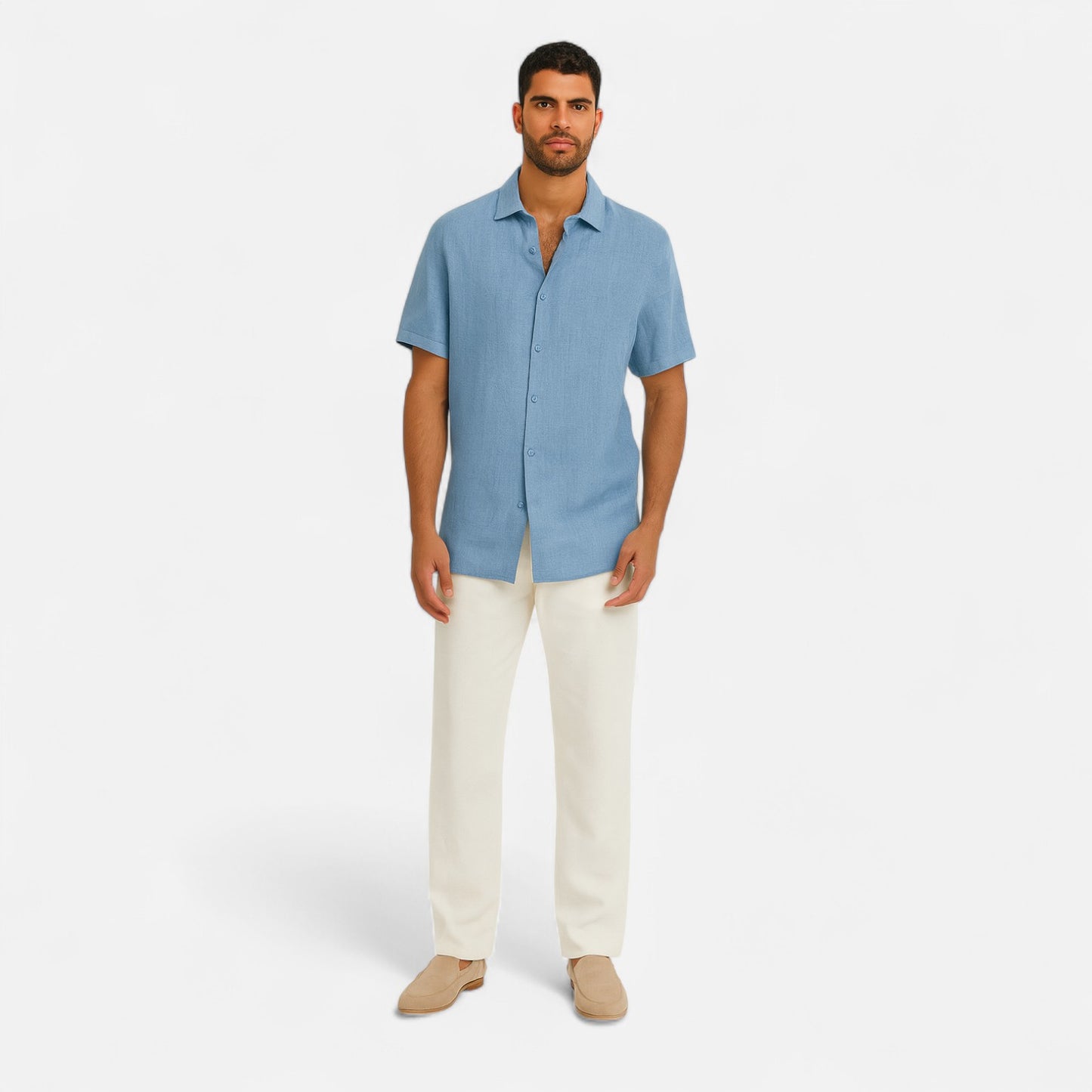 Old Monarchy | Men’s Cotton-Linen Summer Shirt – Lightweight Breathability, Timeless Warm-Weather Style