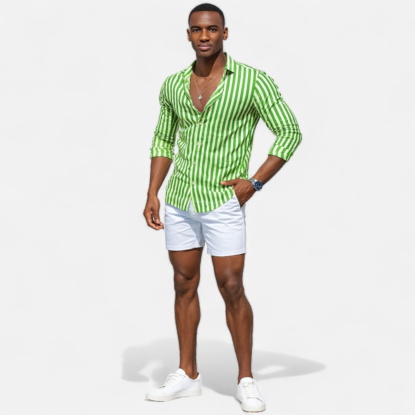 Old Monarchy | Men’s Riviera Linen Shirt – Lightweight Mediterranean Elegance for Refined Summer Dressing