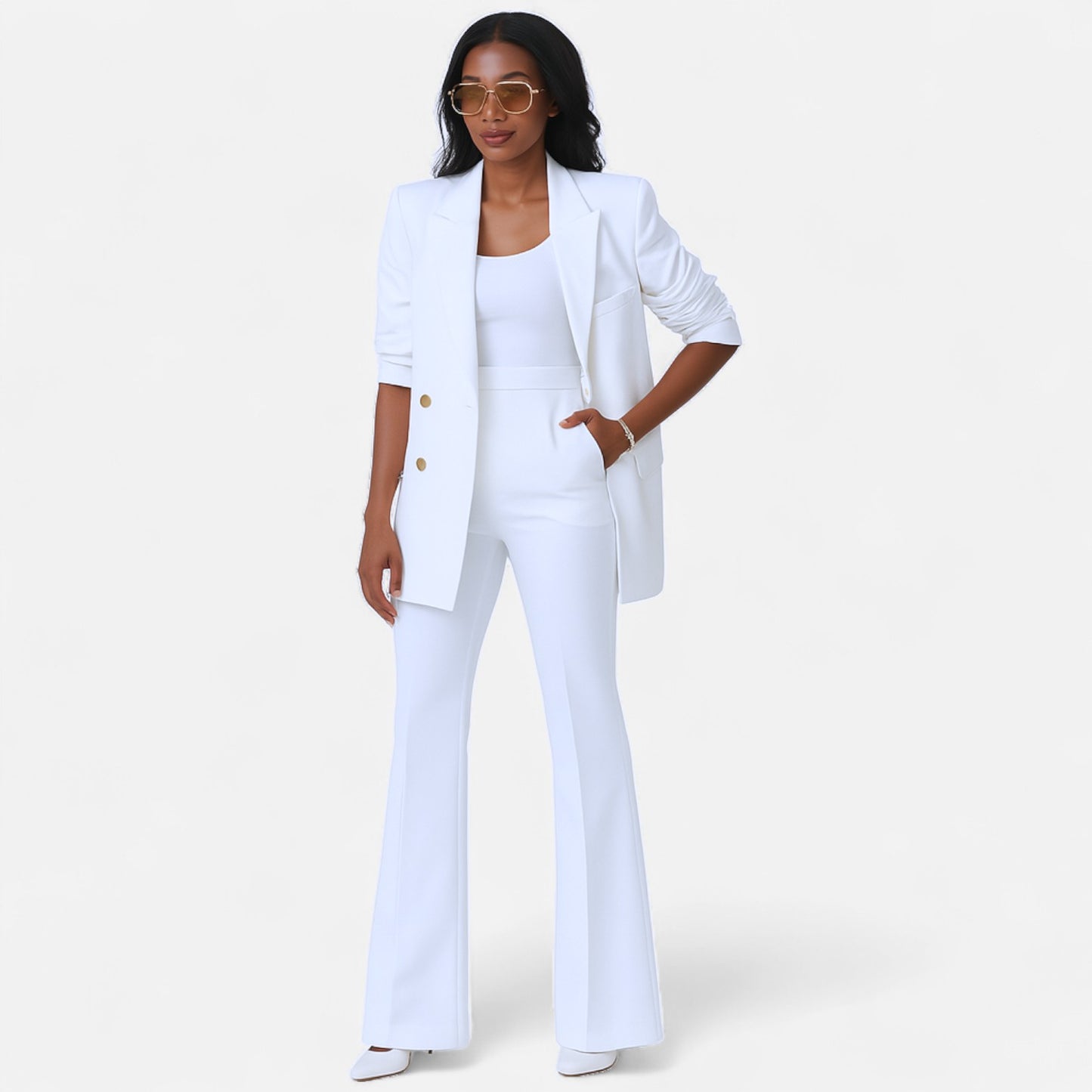 Old Monarchy | Women’s Two-Piece Blazer Set – Premium Coordinated Ensemble for Refined Elegance