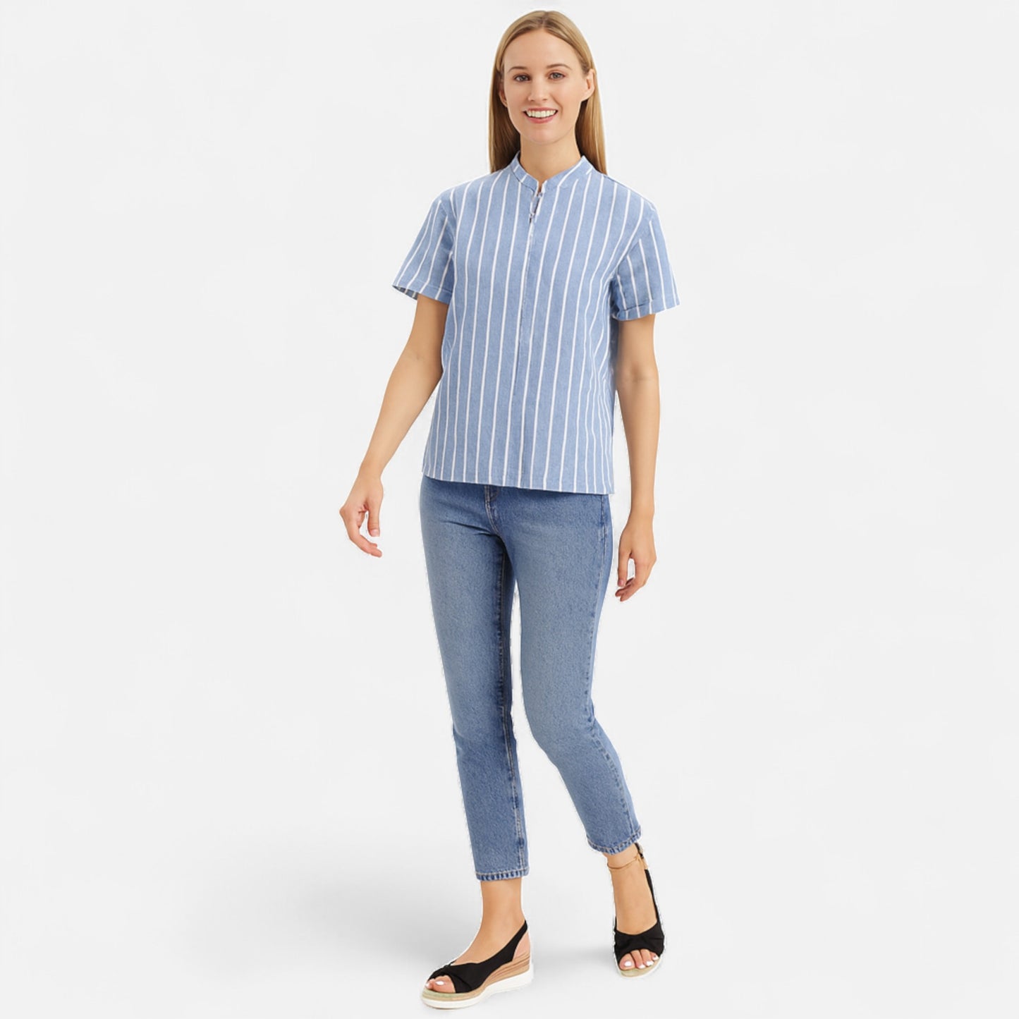 Old Monarchy | Women’s Wedge Sandals – Strapped Elegance, Woven Summer Height