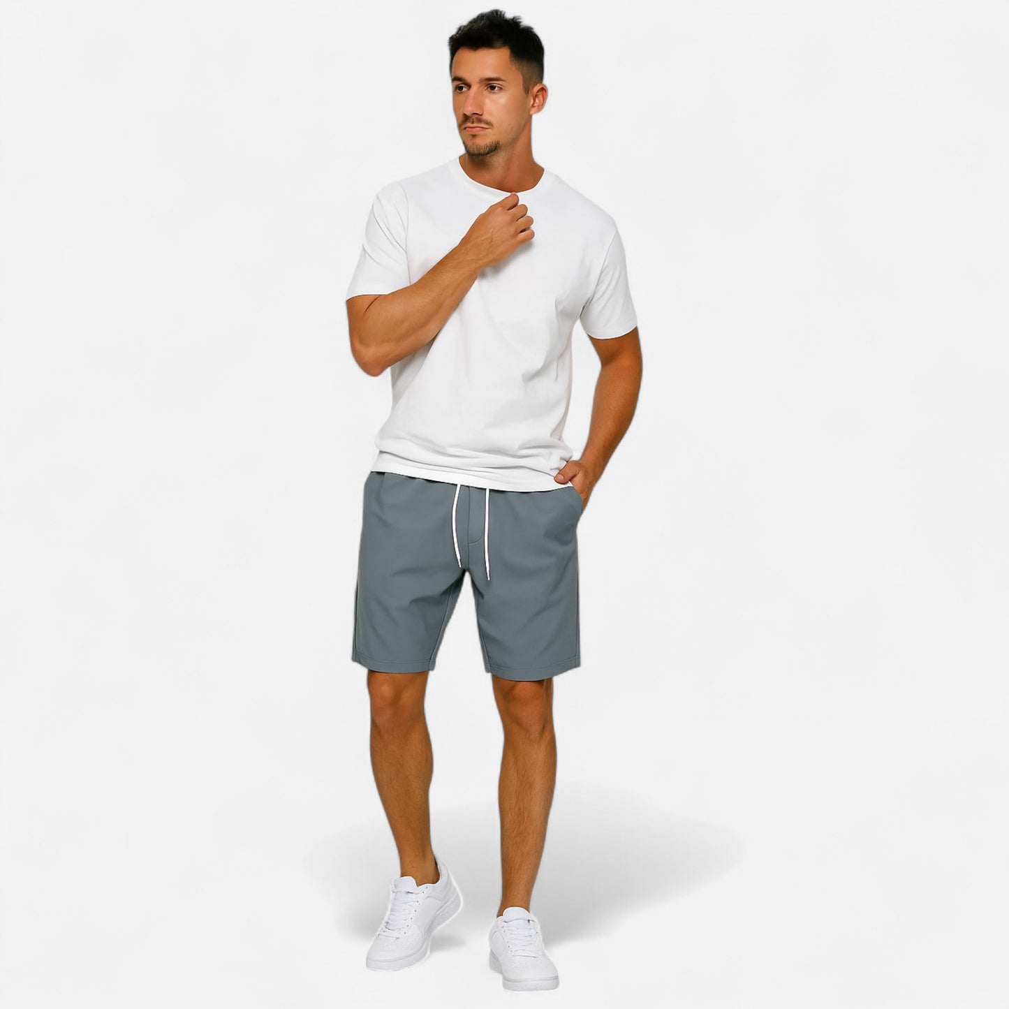 Men’s High-Waisted Shorts – Vintage Structure, Modern Versatility
