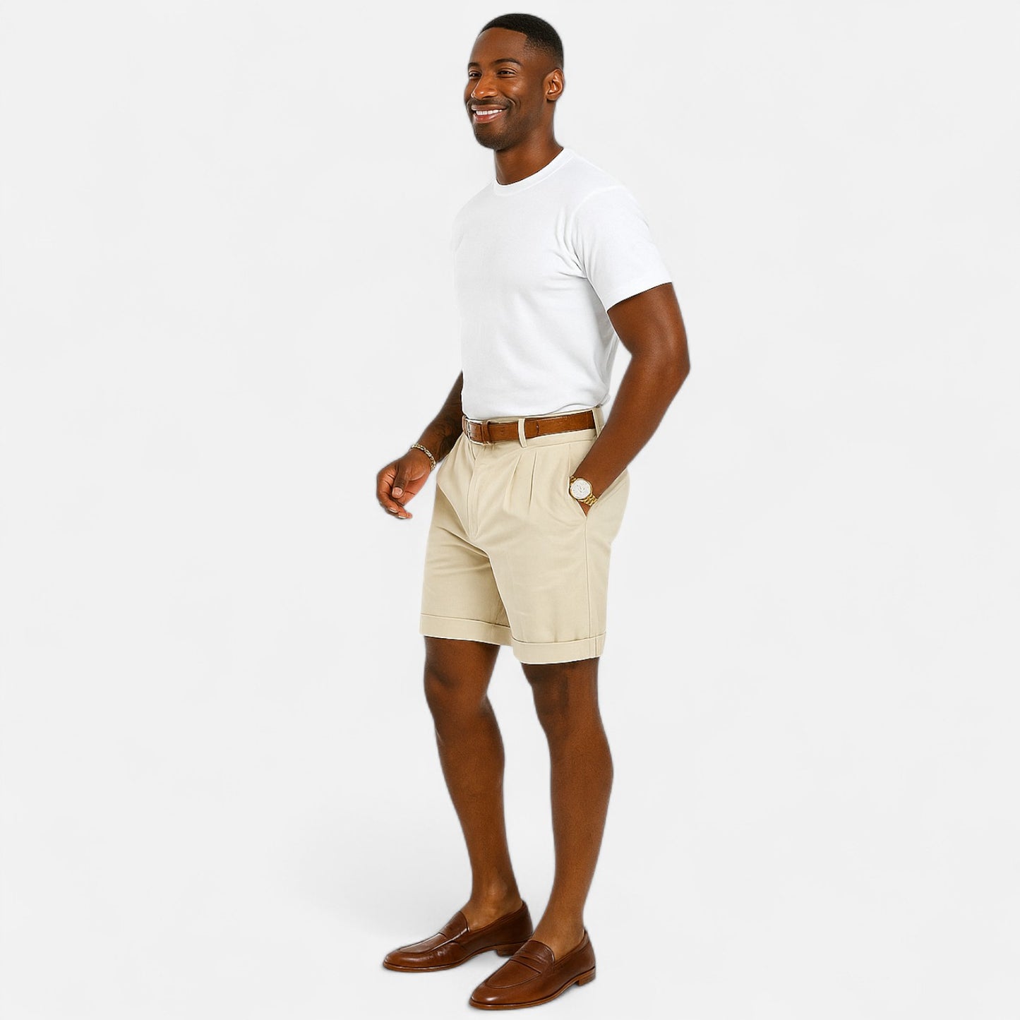 Men’s Summer Tailored Shorts – Timeless Cut, Quiet Luxury
