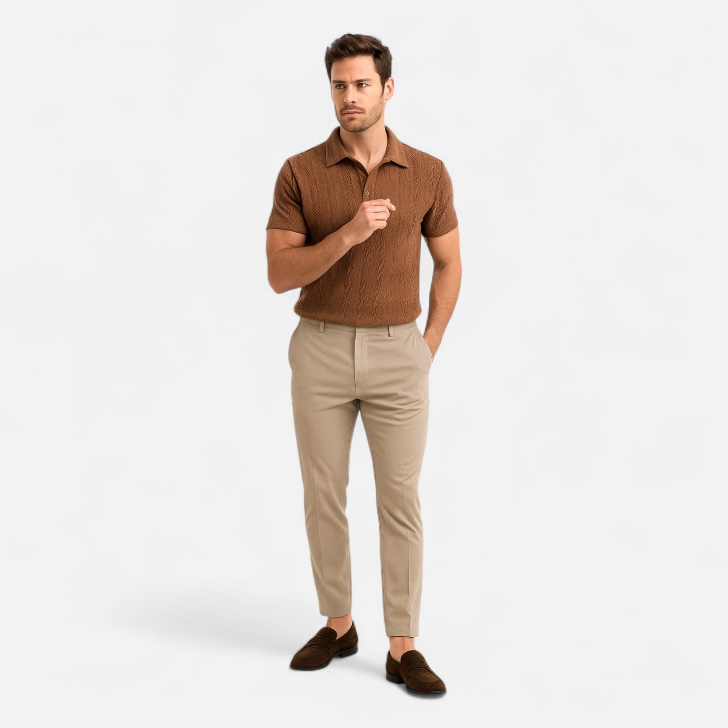 Old Monarchy | Men's Jacquard Polo Shirt