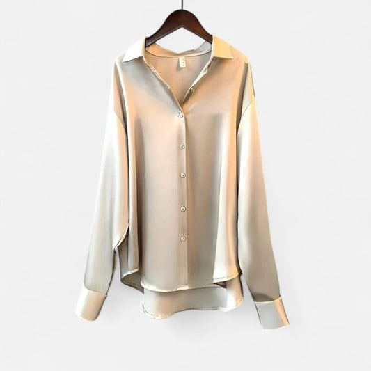 Old Monarchy | Women’s Silk Shirt – Timeless Elegance in a Lustrous Finish
