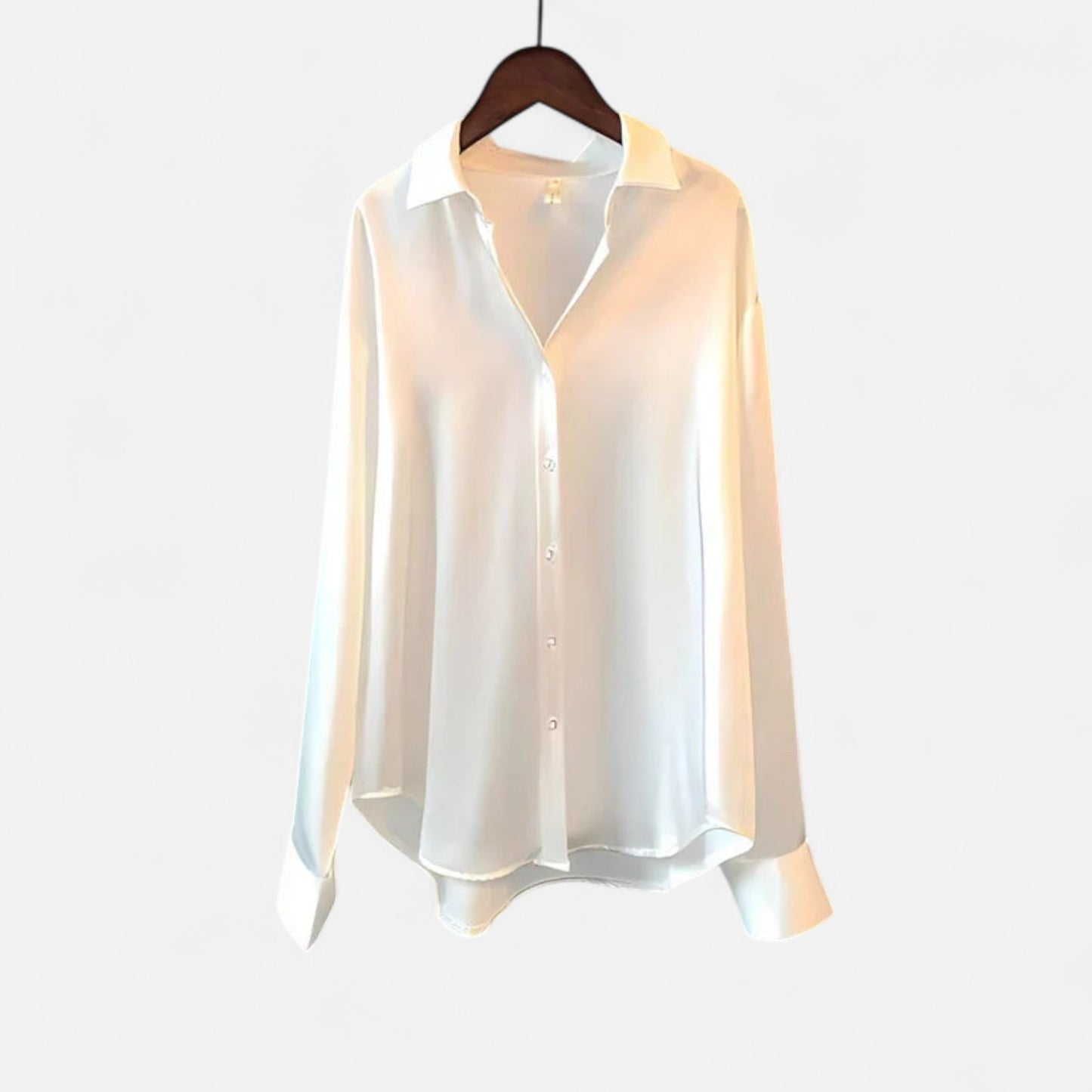 Old Monarchy | Women’s Silk Shirt – Timeless Elegance in a Lustrous Finish
