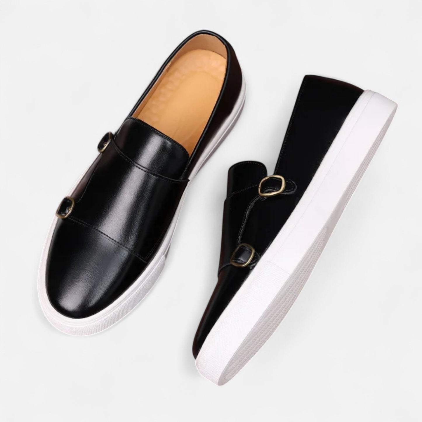 Old Monarchy | Men’s Buckle Loafers – Classic Leather Slip-Ons with Modern Edge