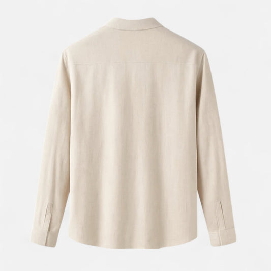 Old Monarchy | Men’s Everyday Shirt in Beige – Effortless Neutral, Tailored Comfort for Daily Wear