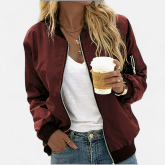Old Monarchy | Women’s Classic Zip Bomber Jacket