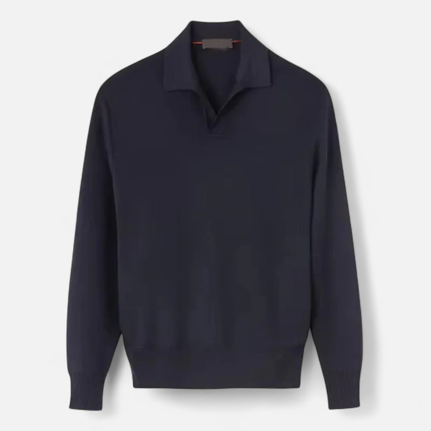 Old Monarchy | Men's Long Sleeve Polo Shirt – Classic Collar with Refined Knit Structure