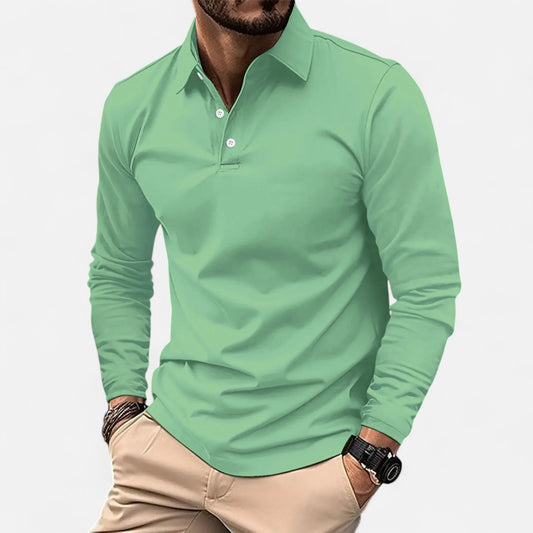 Old Monarchy | Men's Long Sleeve Polo Shirt – Smart-Casual Staple, Refined Everyday Comfort