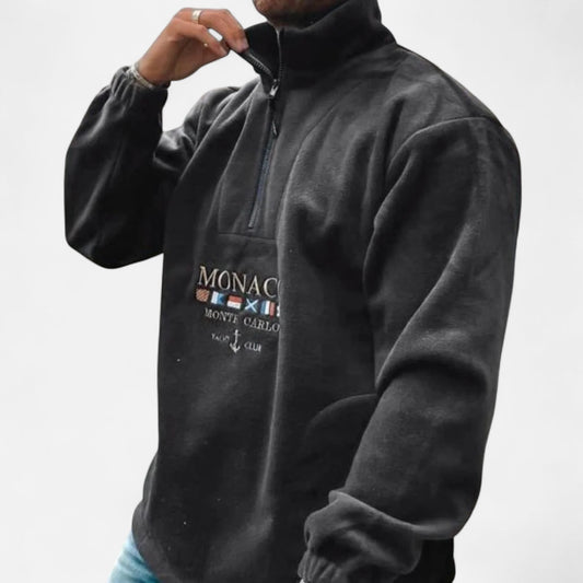 Old Monarchy | Men’s Monaco Half-Zip Sweater – Timeless Elegance, Refined Comfort