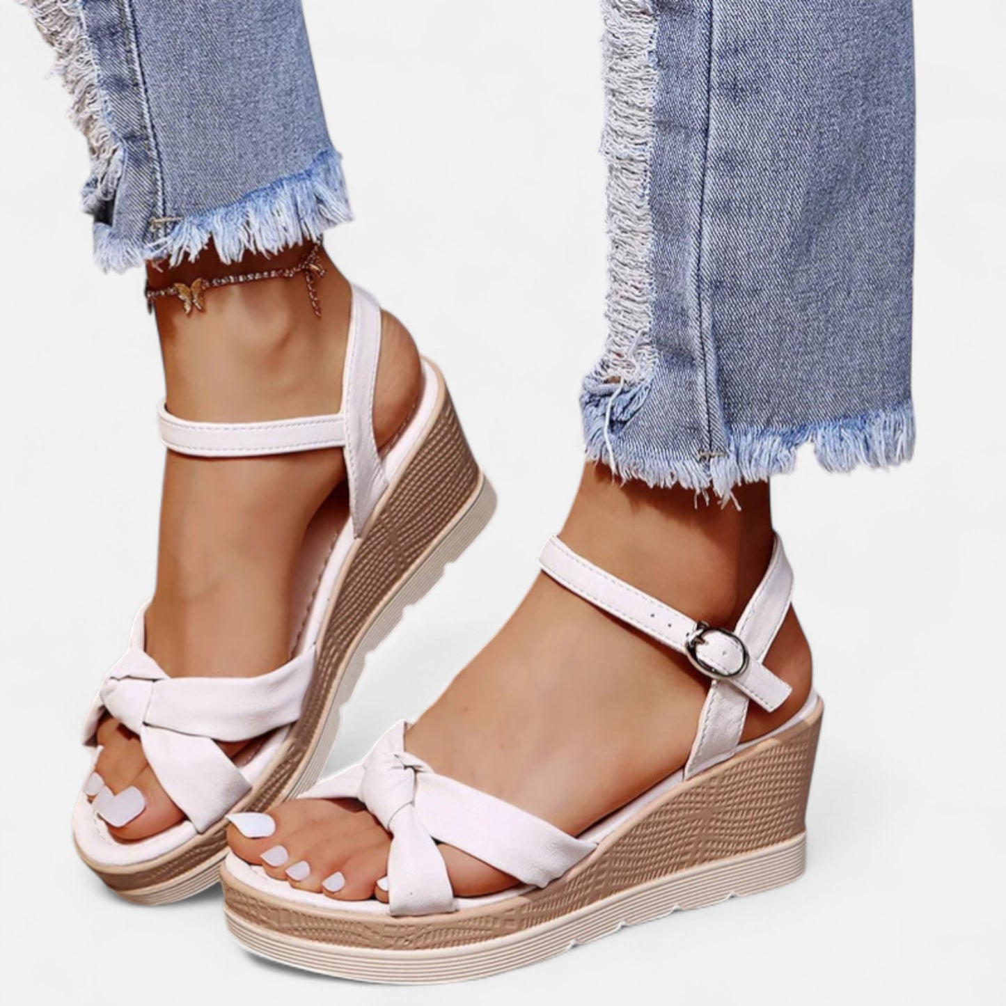 Old Monarchy | Women’s Adjustable Heeled Sandals – Graceful Lift, Tailored Summer Elegance