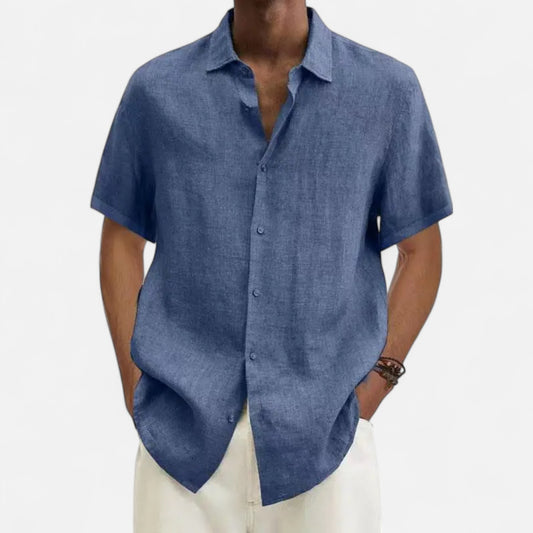 Old Monarchy | Men’s Cotton-Linen Summer Shirt – Lightweight Breathability, Timeless Warm-Weather Style
