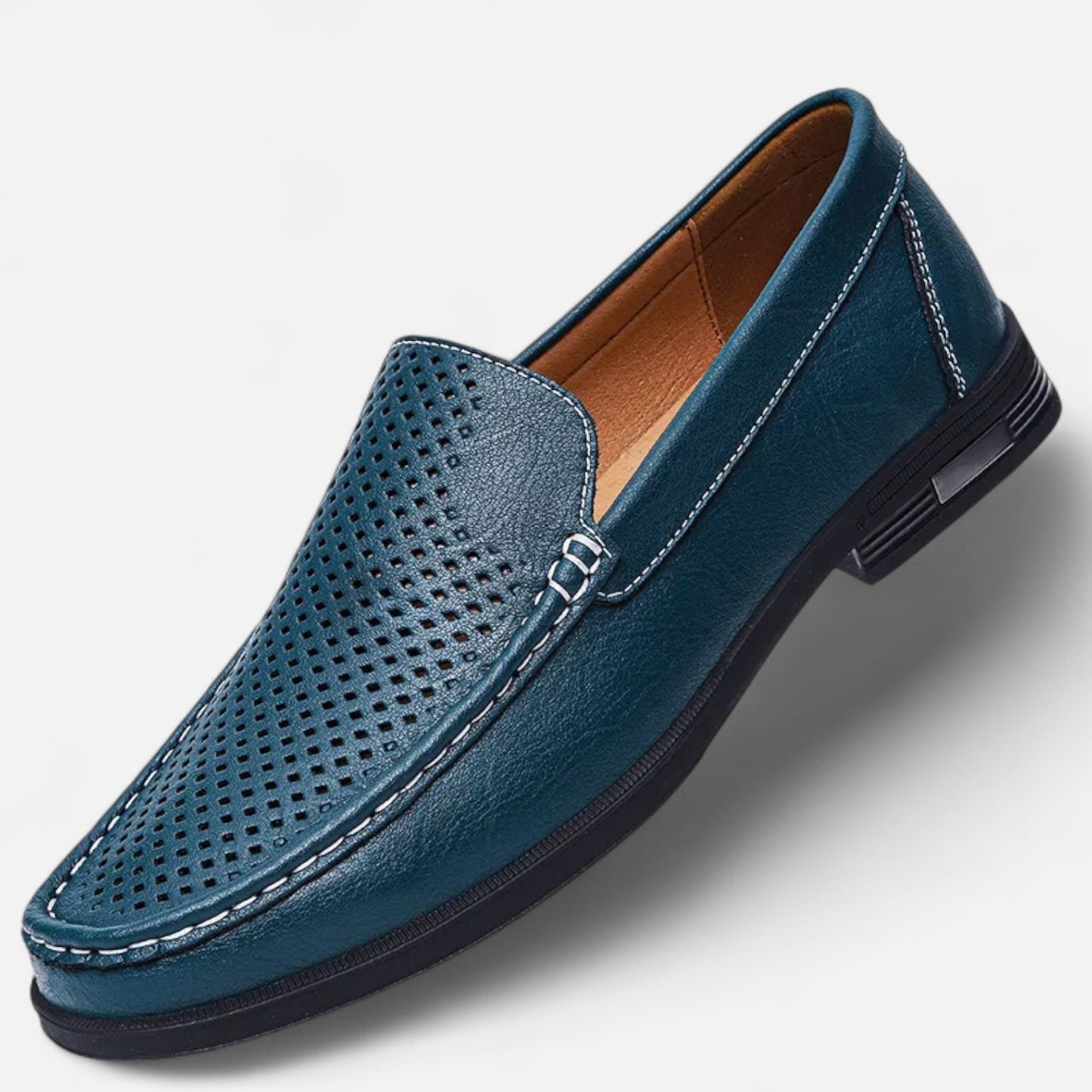 Old Monarchy | Men’s Leather Slip-On Loafers – Elegant Formal Shoes for Office & Wedding