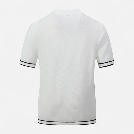 Old Monarchy | Men's Retro Knit Striped Polo