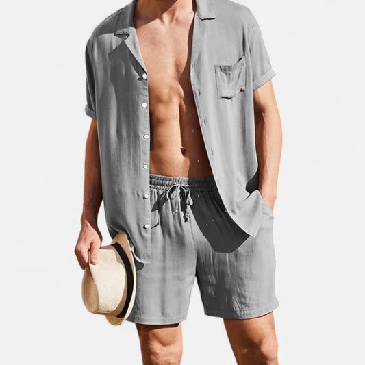 Old Monarchy | Men’s Linen Two-Piece Set – Premium Lightweight Co-Ord for Refined Casual & Leisure Wear