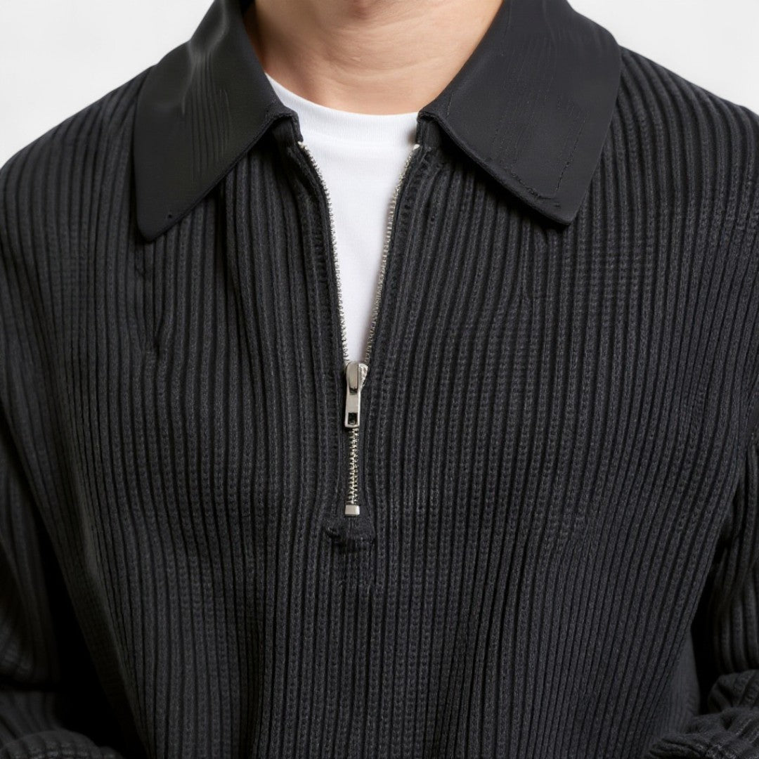 Old Monarchy | Men’s Half-Zip Sweater – Vintage-Inspired Comfort with Modern Ease