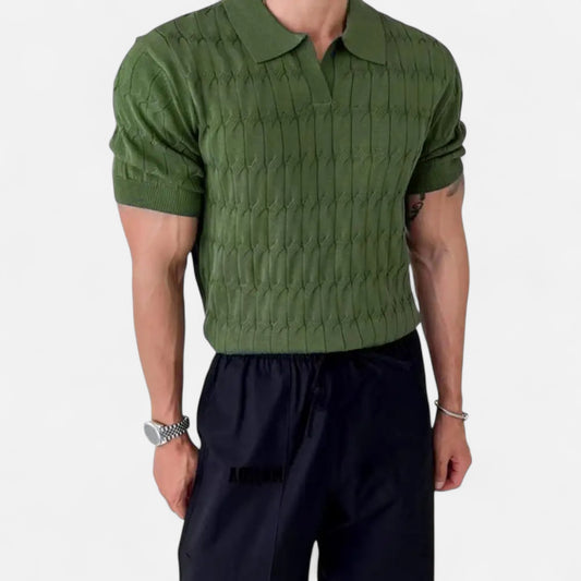 Old Monarchy | Men’s Striped Crew Neck T-Shirt – Timeless Simplicity, Everyday Comfort