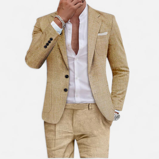 Old Monarchy | Men’s Linen Suit – Modern Elegance, Refined Lightweight Style