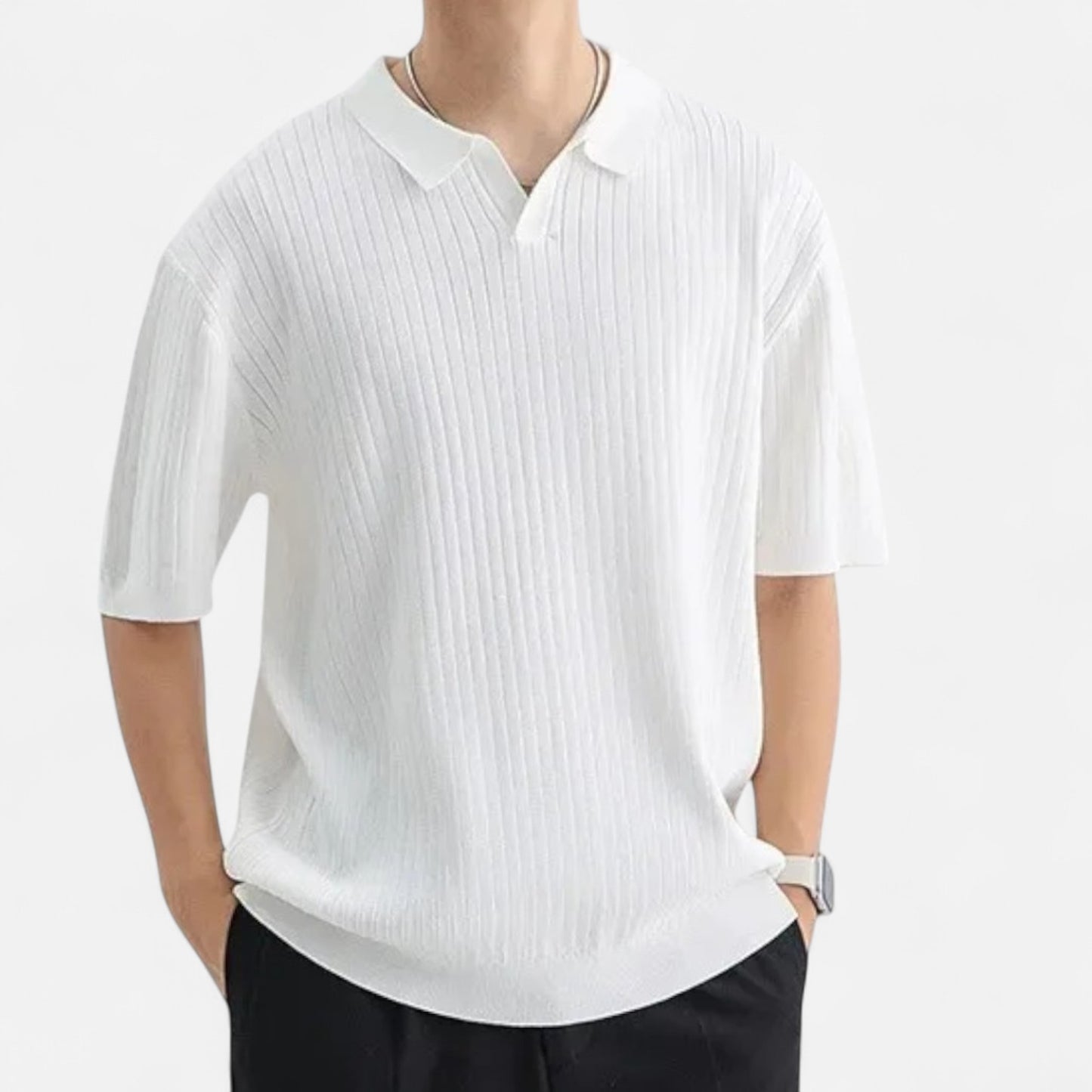 Old Monarchy | Men’s Silk Polo Shirt – Breathable Short Sleeve for Summer Elegance