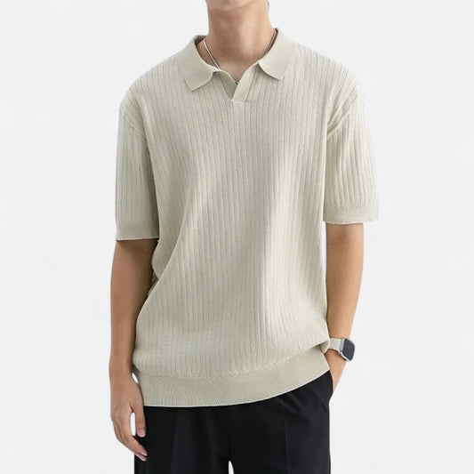 Old Monarchy | Men’s Silk Polo Shirt – Breathable Short Sleeve for Summer Elegance