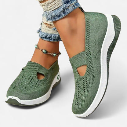 Old Monarchy | Women’s Mesh Slip-On Walking Trainers – Lightweight Support, Effortless Fit for Everyday Versatility