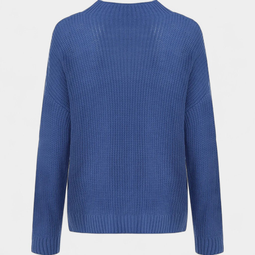 Old Monarchy | Women’s Cable-Knit Turtleneck Sweater – Soft Knit, Relaxed Fit