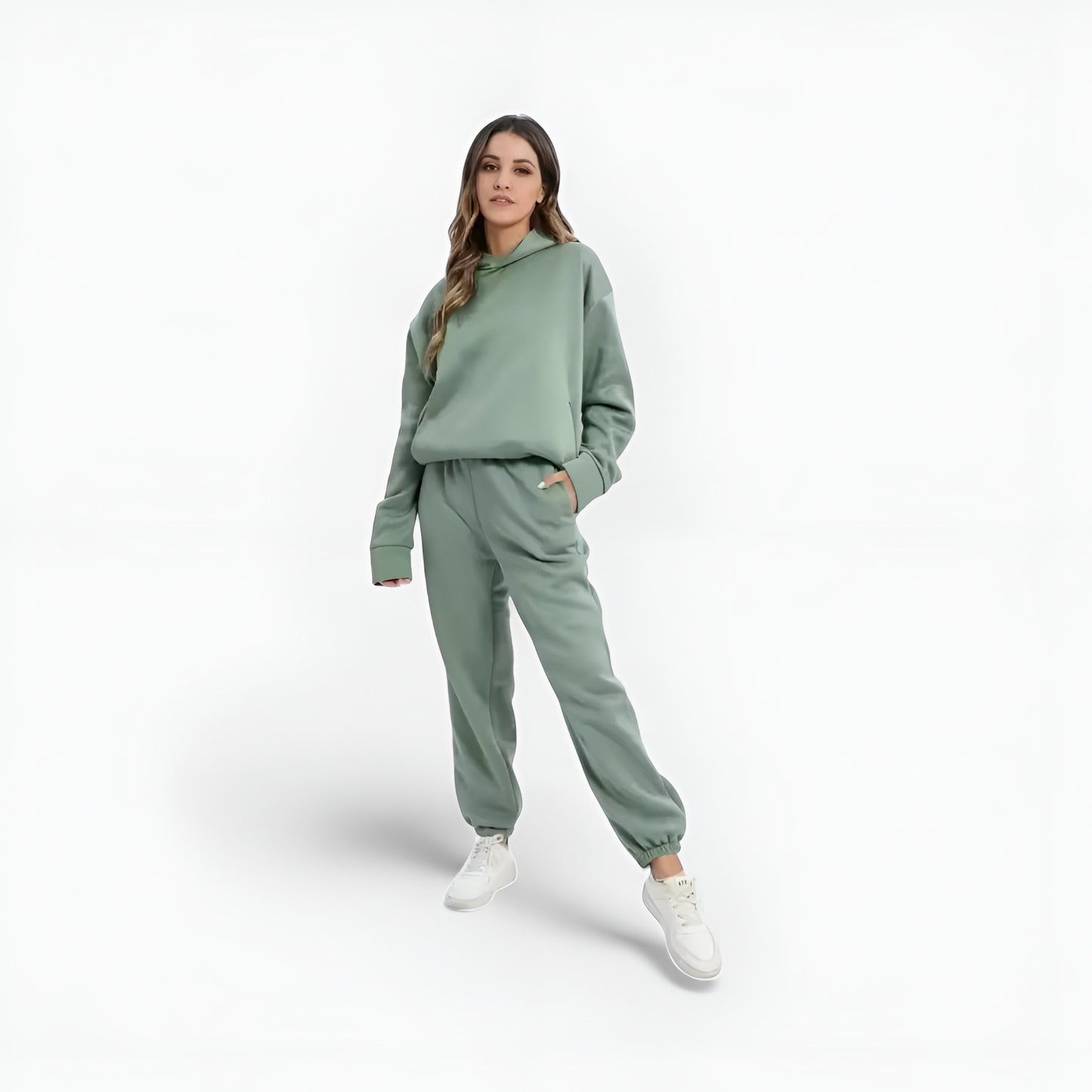 Old Monarchy | Women’s Two-Piece Lounge Tracksuit – Hooded Sweatshirt & Trousers