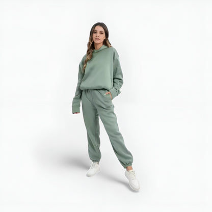 Old Monarchy | Women’s Two-Piece Lounge Tracksuit – Hooded Sweatshirt & Trousers
