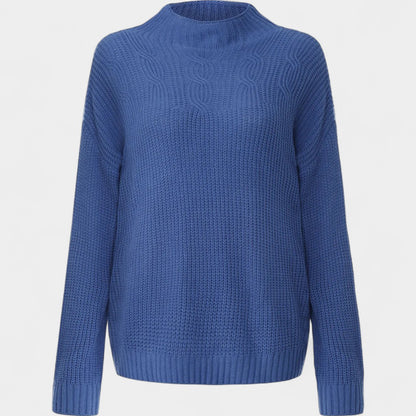 Old Monarchy | Women’s Cable-Knit Turtleneck Sweater – Soft Knit, Relaxed Fit