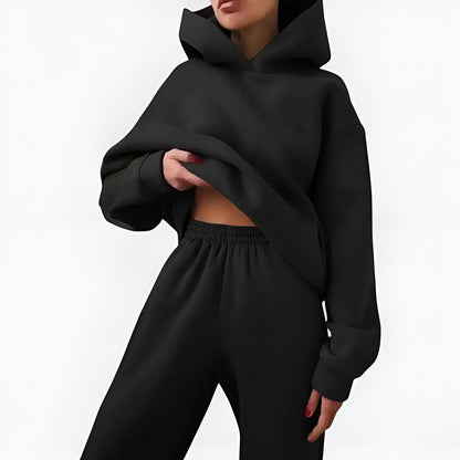 Old Monarchy | Women’s Two-Piece Lounge Tracksuit – Hooded Sweatshirt & Trousers