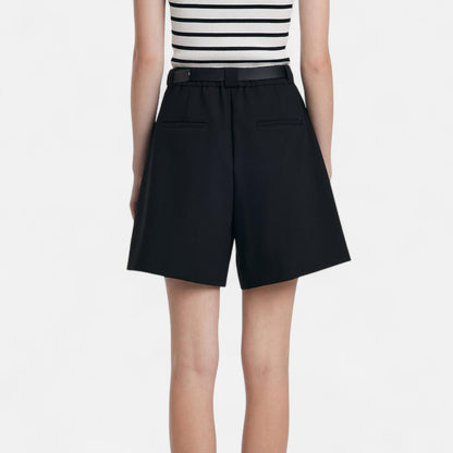 Old Monarchy | Women’s High-Waisted Cotton Shorts – Tailored Comfort for Office & Summer Elegance