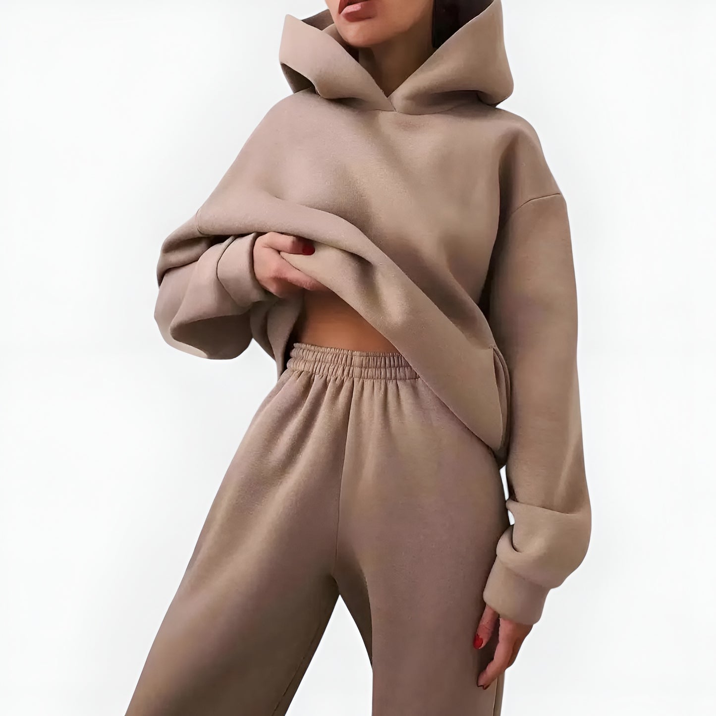 Old Monarchy | Women’s Two-Piece Lounge Tracksuit – Hooded Sweatshirt & Trousers