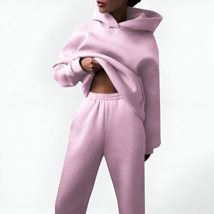 Old Monarchy | Women’s Two-Piece Lounge Tracksuit – Hooded Sweatshirt & Trousers