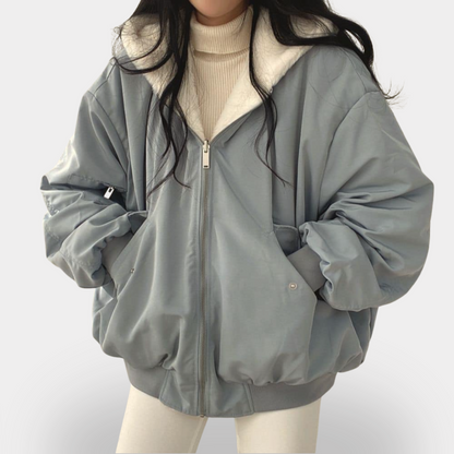 Old Monarchy | Women’s Fleece Hooded Jacket – Cozy Warmth, Effortless Style