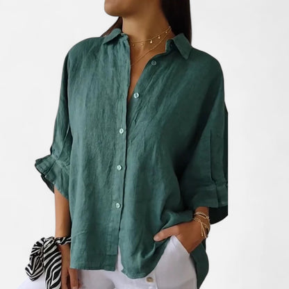 Old Monarchy | Women's Summer Linen Shirt – Effortless Grace, Breathable Elegance