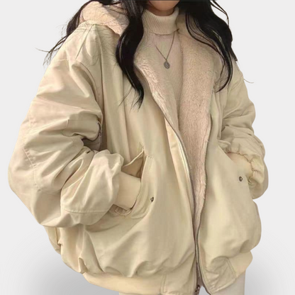 Old Monarchy | Women’s Fleece Hooded Jacket – Cozy Warmth, Effortless Style