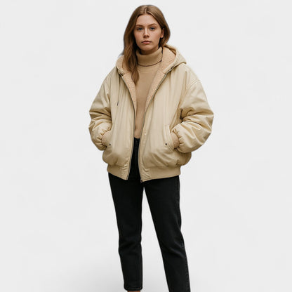Old Monarchy | Women’s Fleece Hooded Jacket – Cozy Warmth, Effortless Style