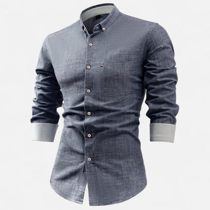 Old Monarchy | Men’s Vintage Cotton Shirt – Timeless Utility, Everyday Refinement in a Classic Fit